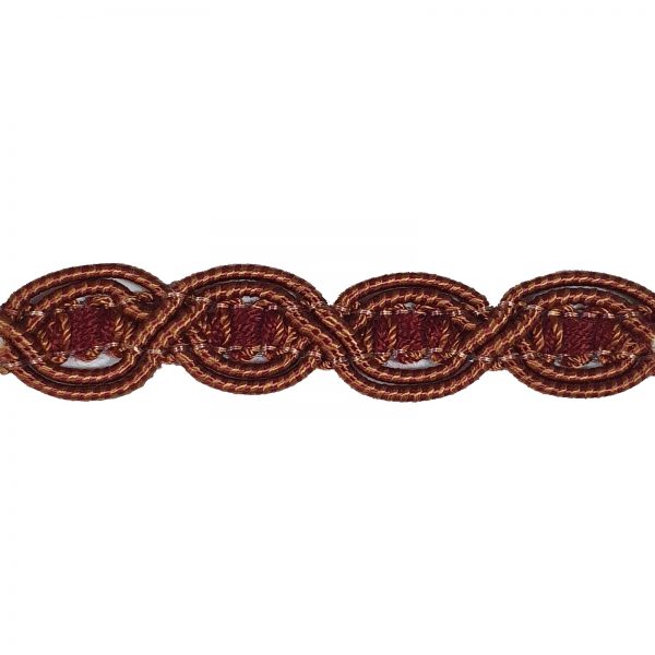 London Eye Braid - Colour. 7096 Red/Rust